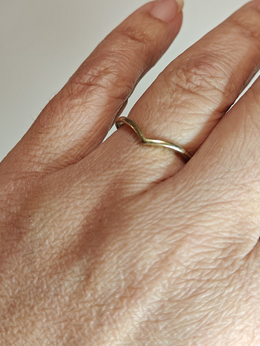 Pandora V-shaped Gold Plated Ring - Picture 4 of 11
